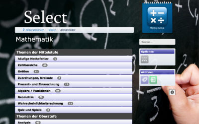 Screenshot einer Website