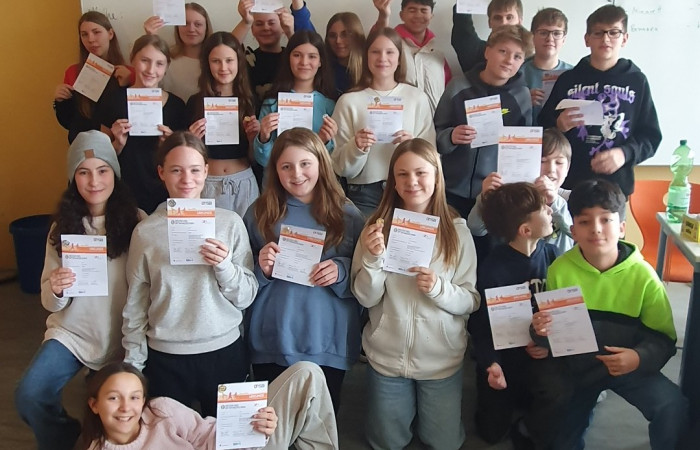 Klasse F6a legt erfolgreich das Sportabzeichen ab